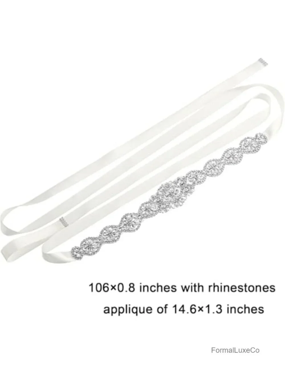 3 Piece Rhinestone Bridal Belt Set, Wedding Dress Sash, Crystal Belt for Gown